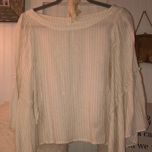 NEW Anthropologie Floreat Pinstriped Shirt